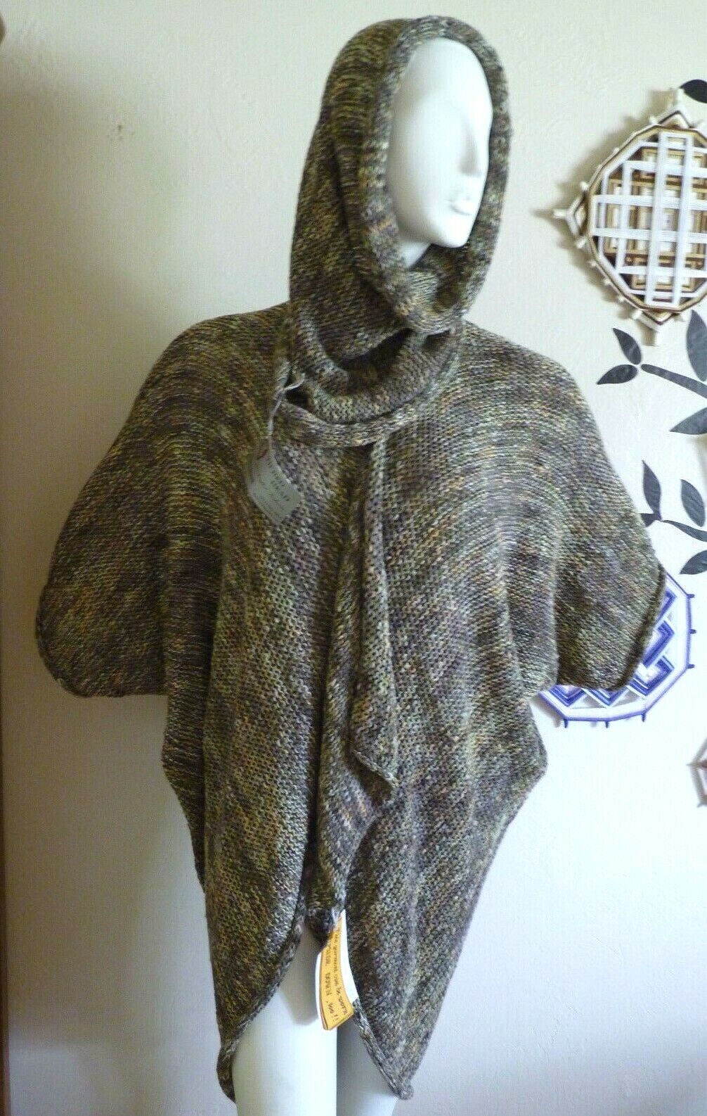 Handmade Cardigan And Scarf Tube Machine Knitted By Artist Marci Blank One Size