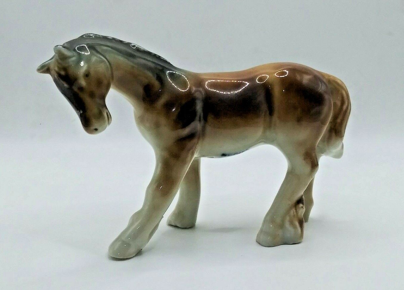 Brown Horse Vintage Japan Porcelain Ceramic
