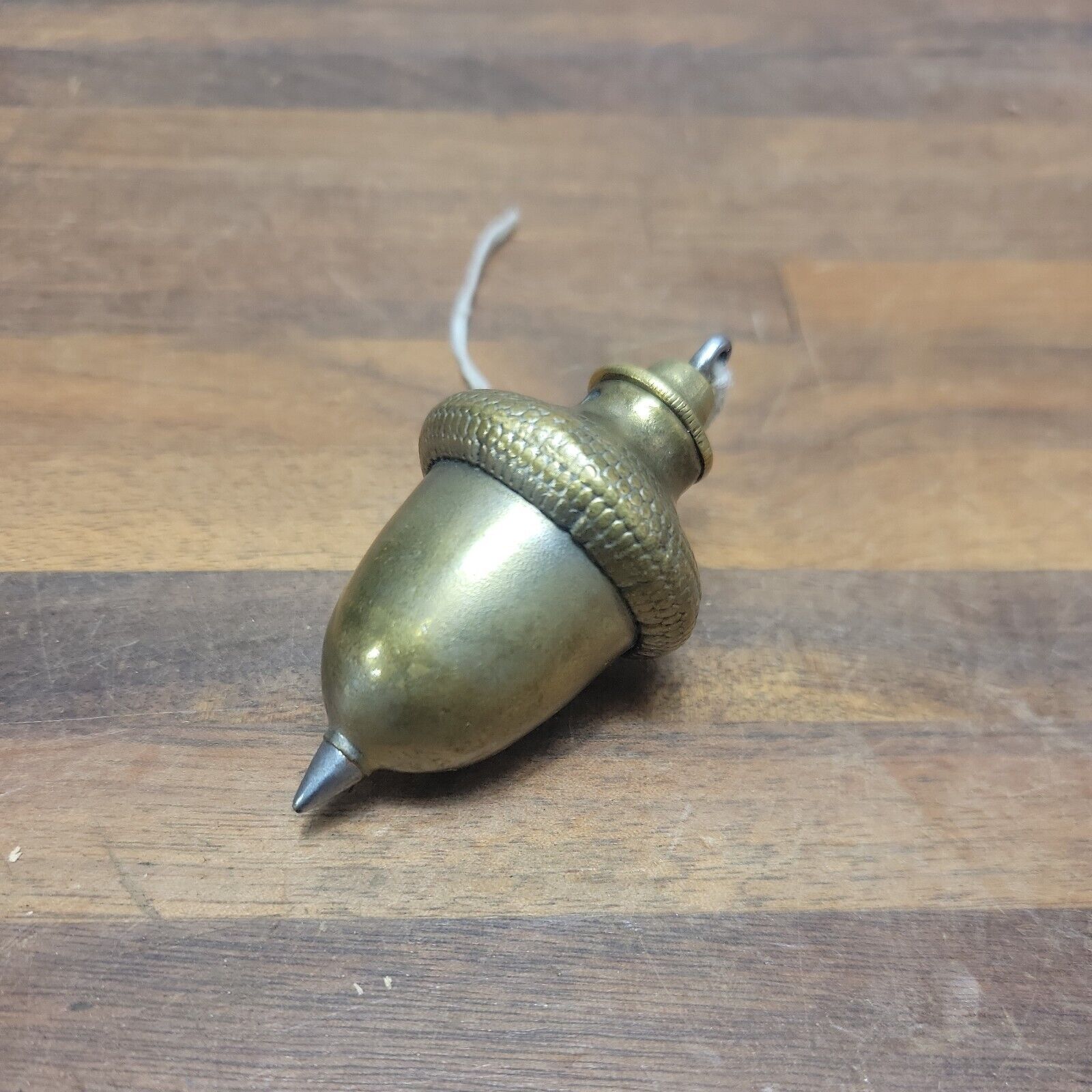 K842- 6 Oz Figural Acorn Shaped Brass Plumb Bob Woodworking Tool