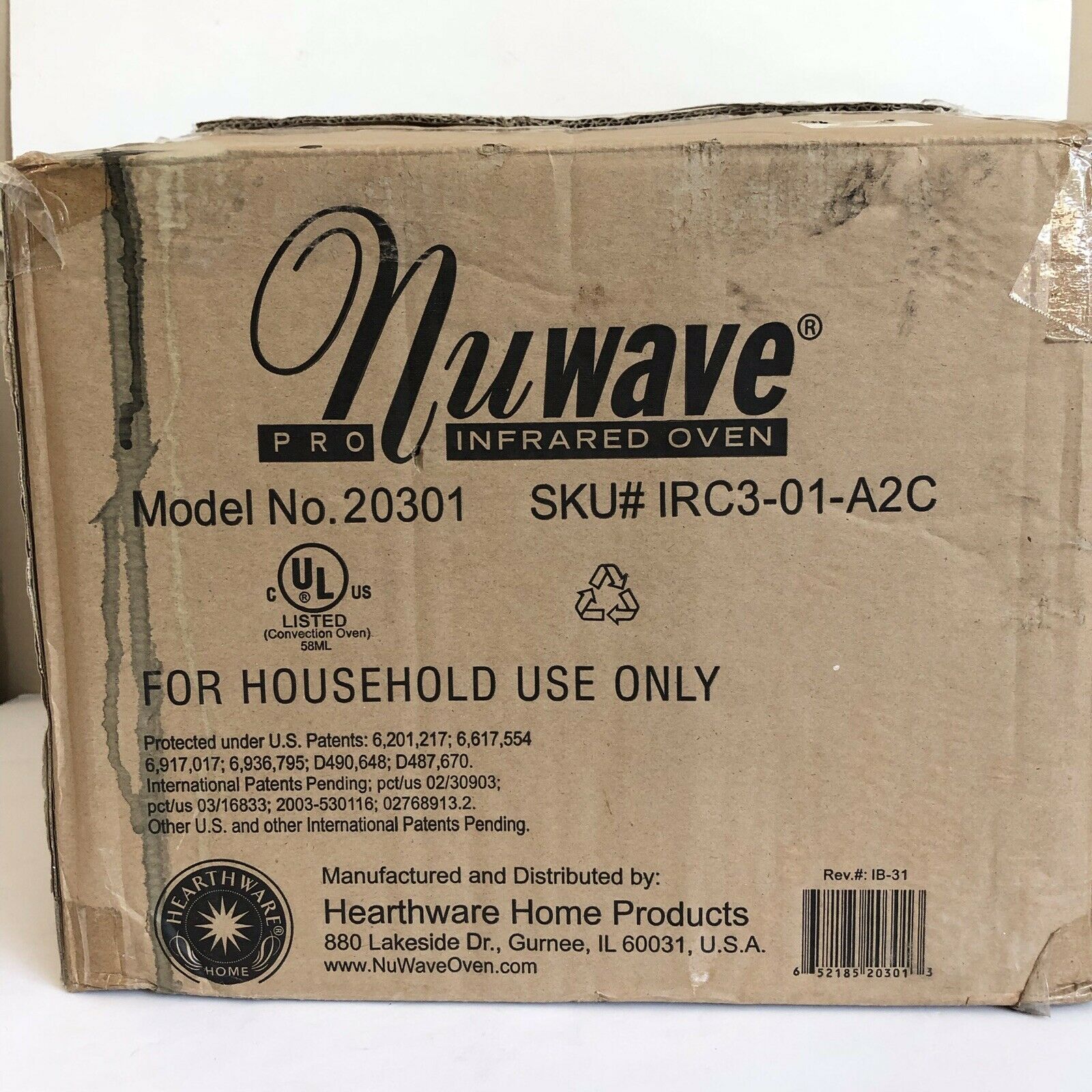 Nuwave Pro Digital Infrared Tabletop Oven Model 20342, White New Open Box.