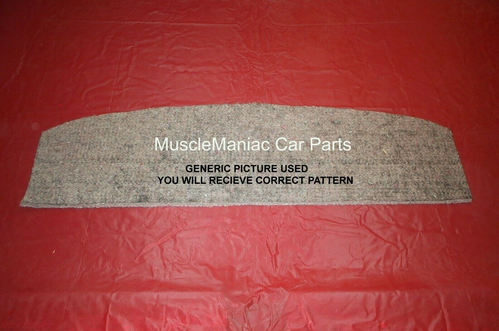1949 Pontiac 2 Door Coupe Notchback Package Tray Insulation Jute
