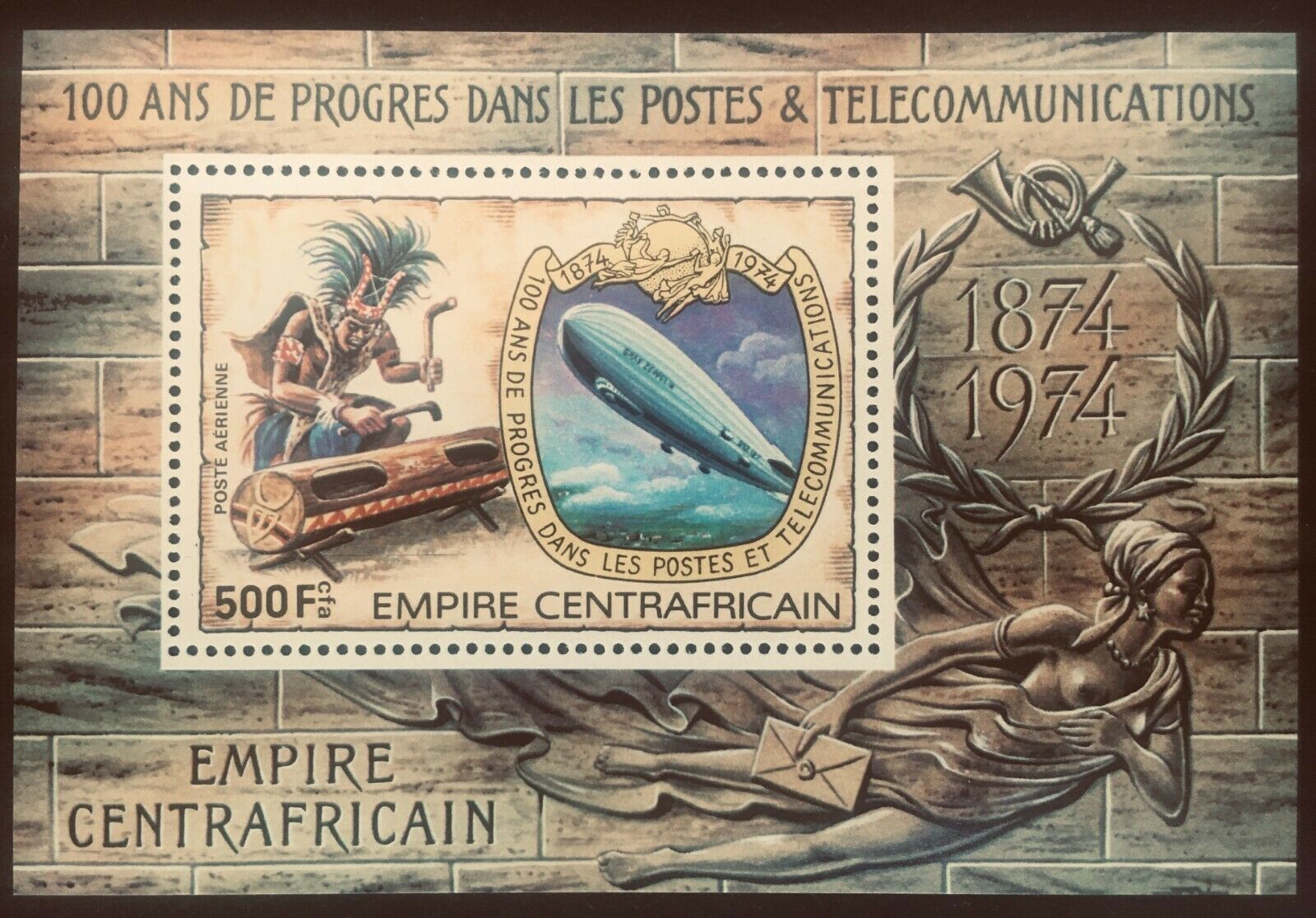 Central African Republic C193 Zeppelin S/s Mnh
