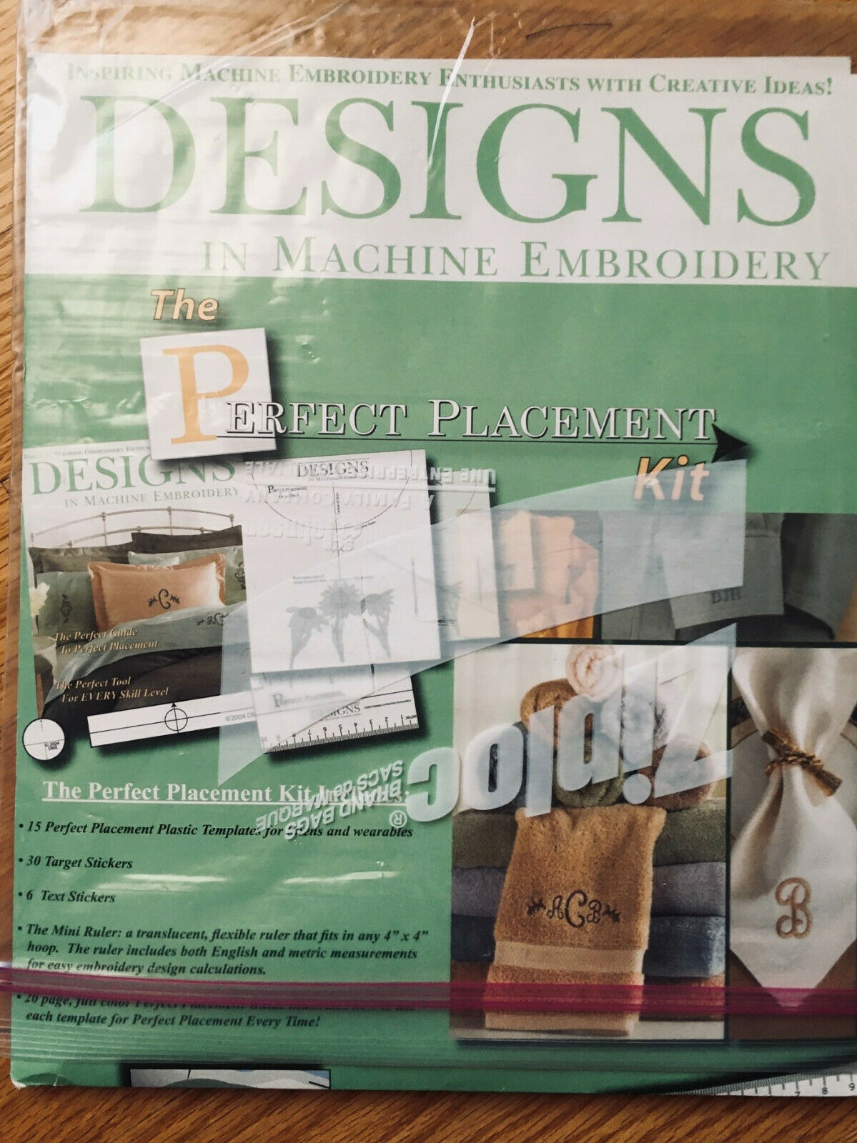 Perfect Placement Kit - Designs In Machine Embroidery, New, Opened Package