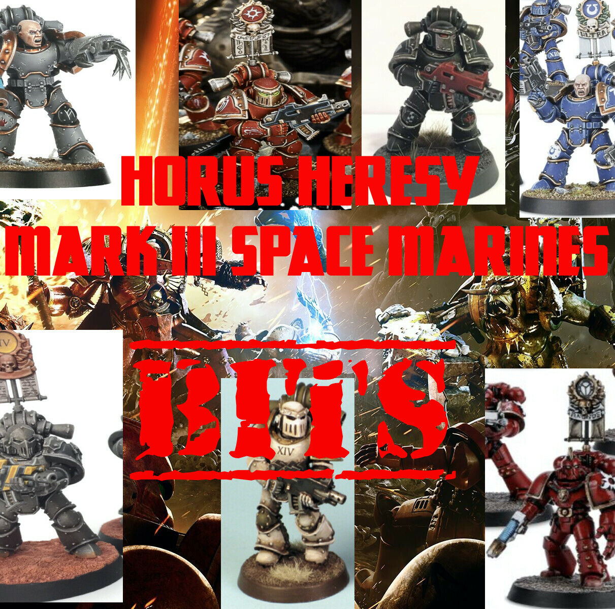 Gw Warhammer 40k 30k Horus Heresy Space Marine Legion Chaos Mark Iii Armor Bits