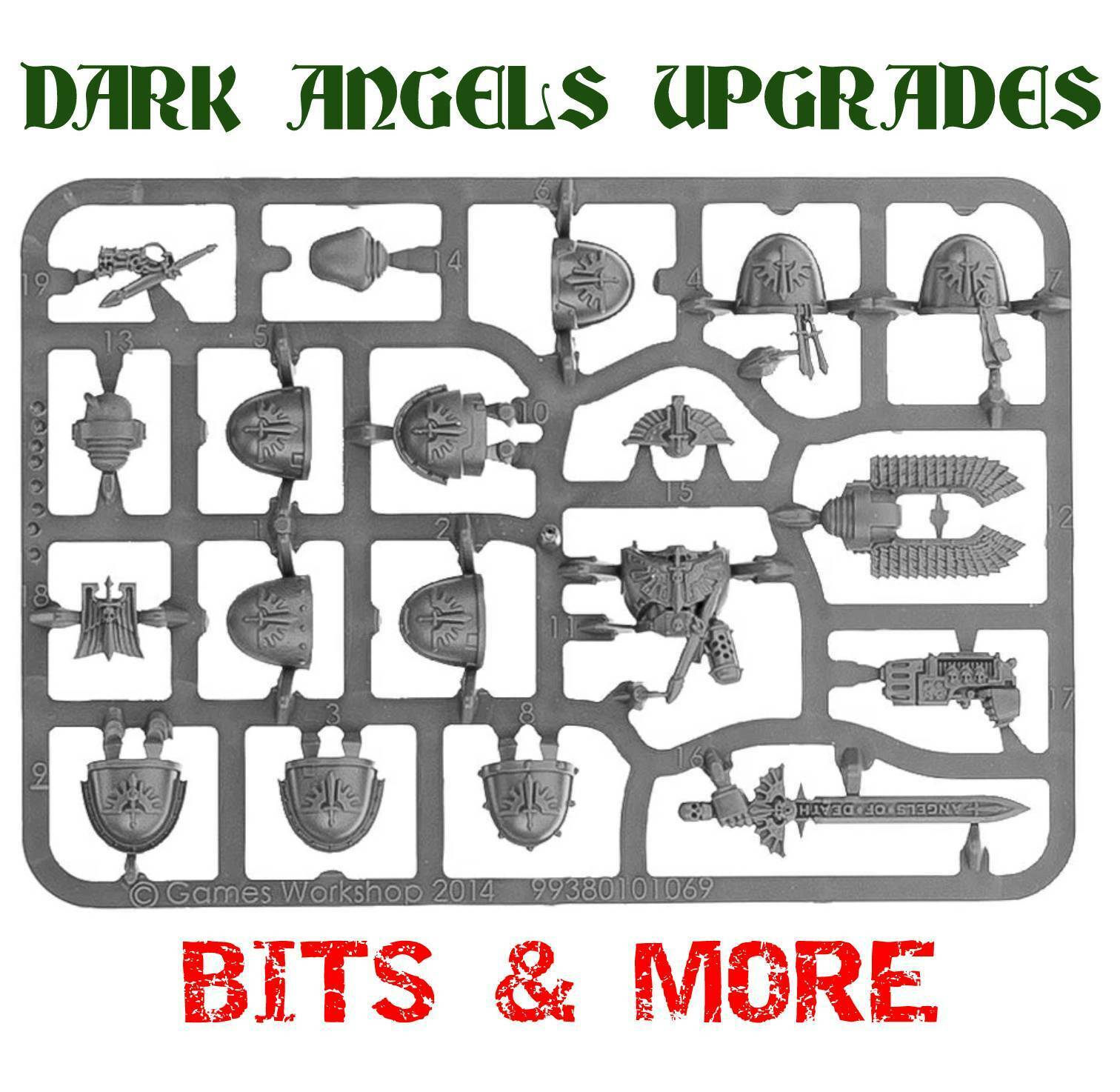 Gw Games Workshop 40k Dark Angels Upgrade & More Bits Ravenwing Deathwing Fallen