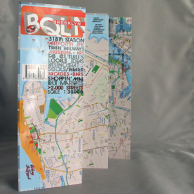 Map Laminated Brooklyn [pay As You Wish] New York Ny