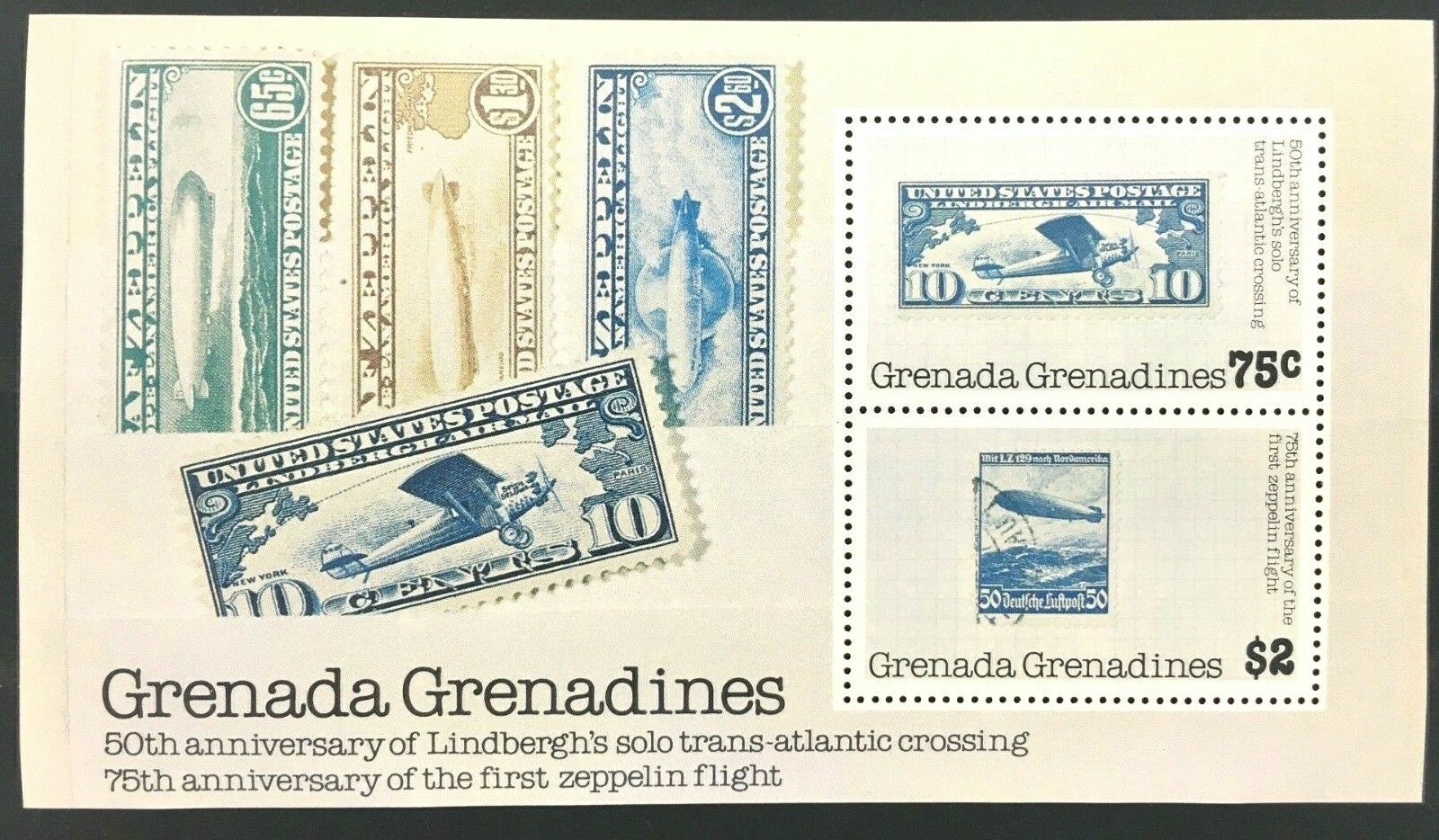 Grenada Grenadines 269 S/s Stamp On Stamp Mnh 0g 1978