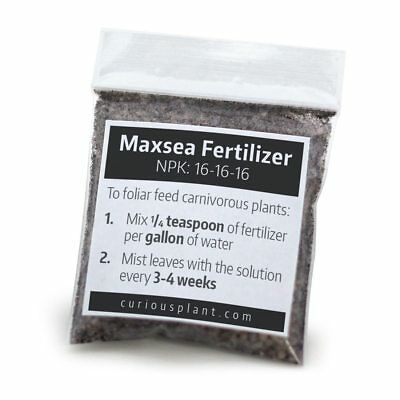 Maxsea 16-16-16 Carnivorous Plant Fertilizer - Makes 12 Gallons