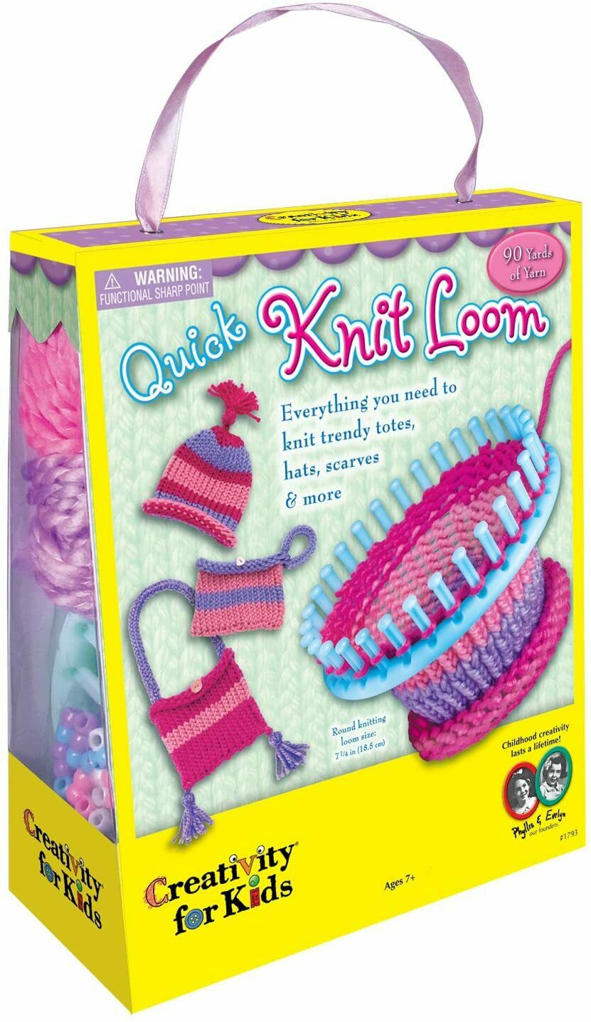 Quick Knit Loom Kit For Kids And Adults, Crafts, Yarn,  New