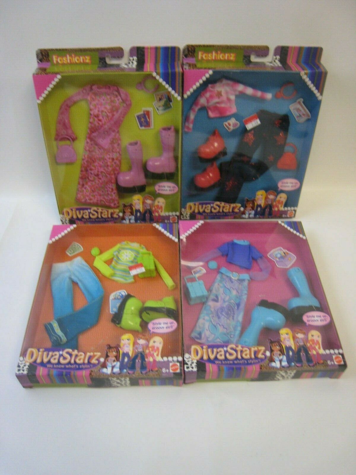 Lot Of 4 Diva Starz Outfits 56733 56734 56735 56736 Nmib #pc843