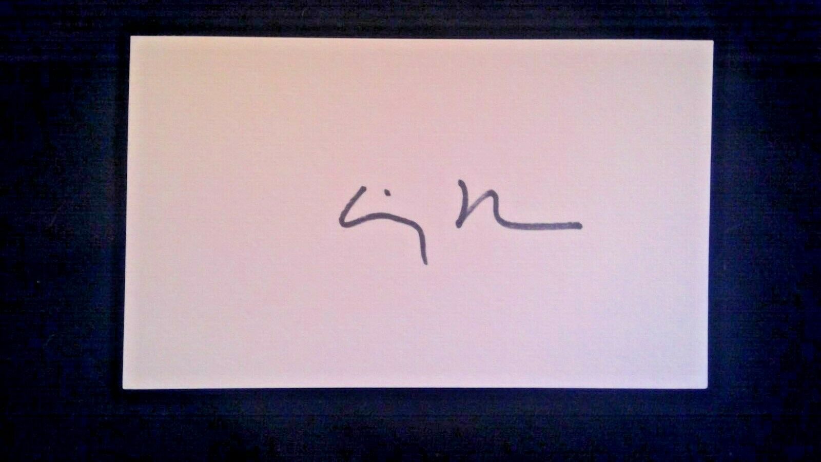 Lin-manuel Miranda Hand Signed White Card Original Coa Autographed