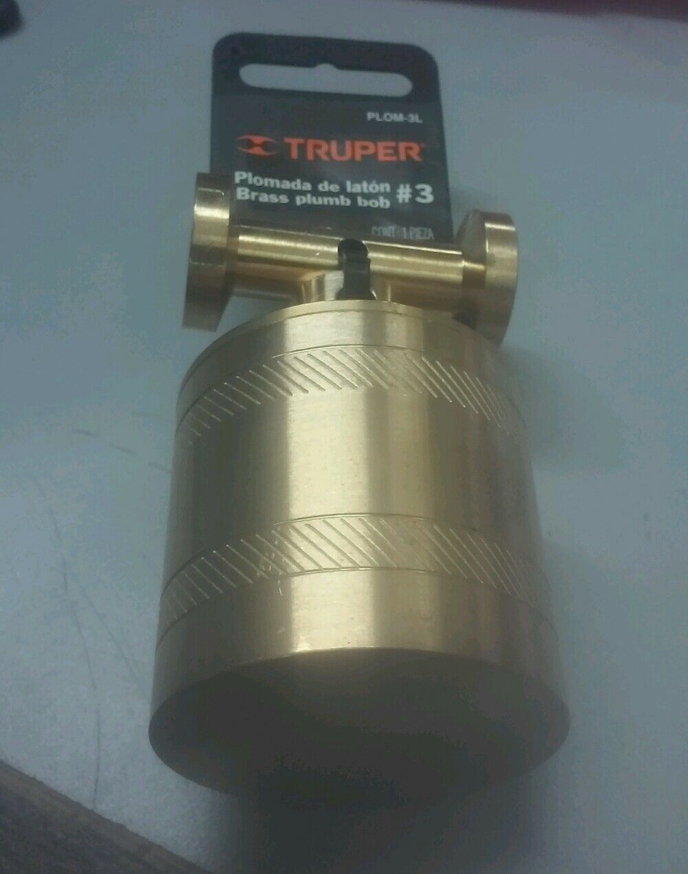 Truper Plom-3l Brass Plumb Bob #3