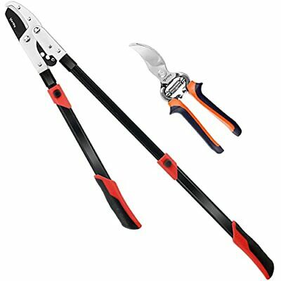 Extendable Loppers With Compound Action,forged Pruners,chop Black-new Version