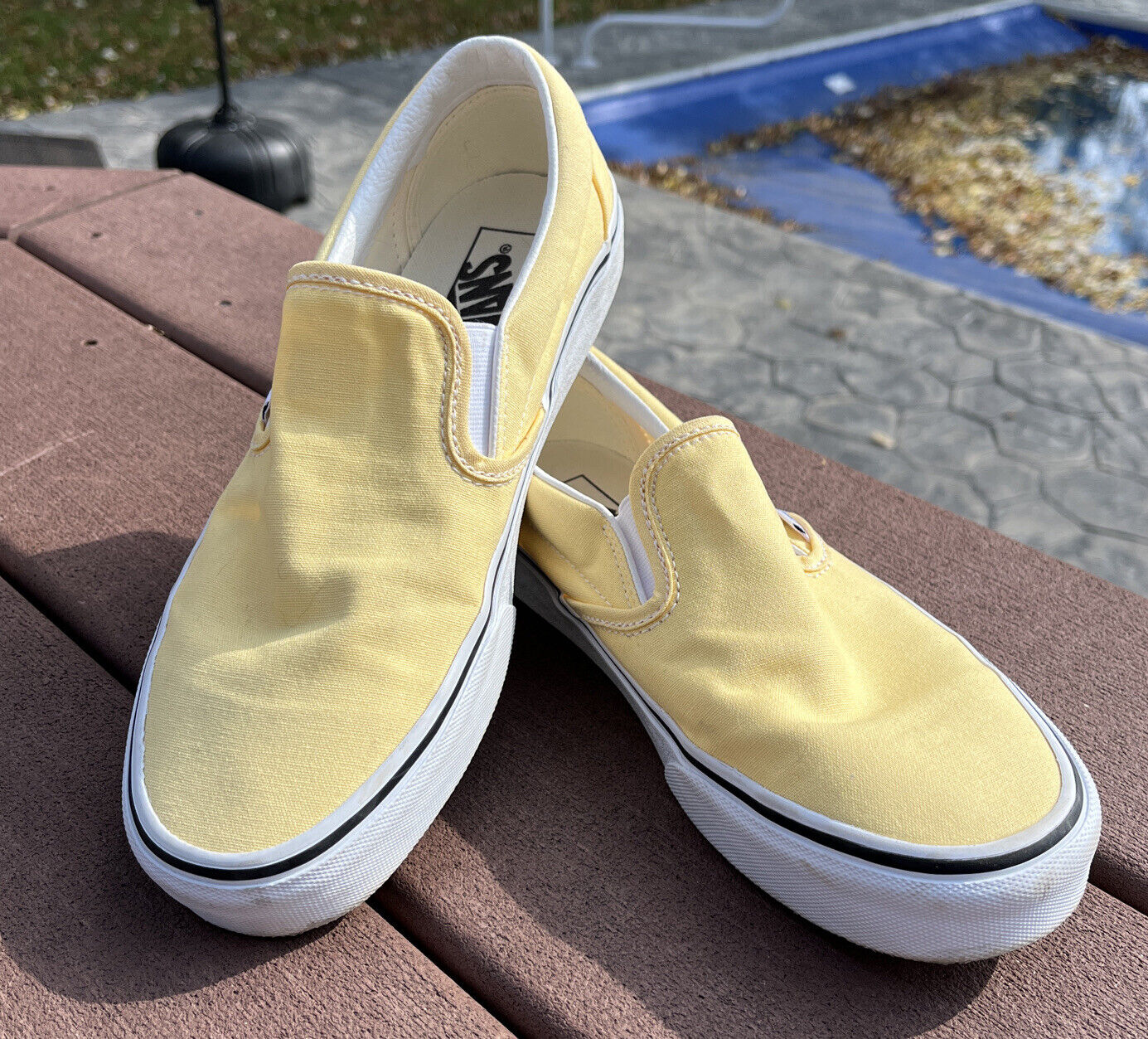 Vans Slip On Unisex Shoes Sneakers Casual Skate Style Canvas Never Worn