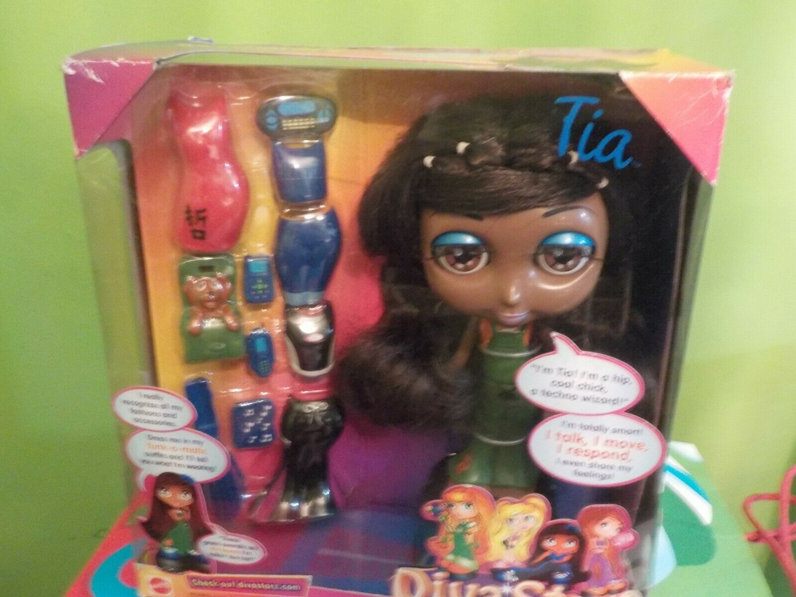 Mattel 2000 Diva Starz Urban Girl Tia First In A Series Nrfb Sfh Talking A+