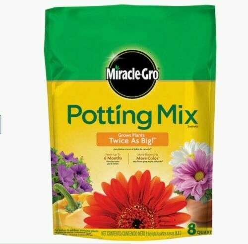 Miracle-gro 8-quart Potting Soil Mix - Feeds Up To 6 Months - Potting Mix