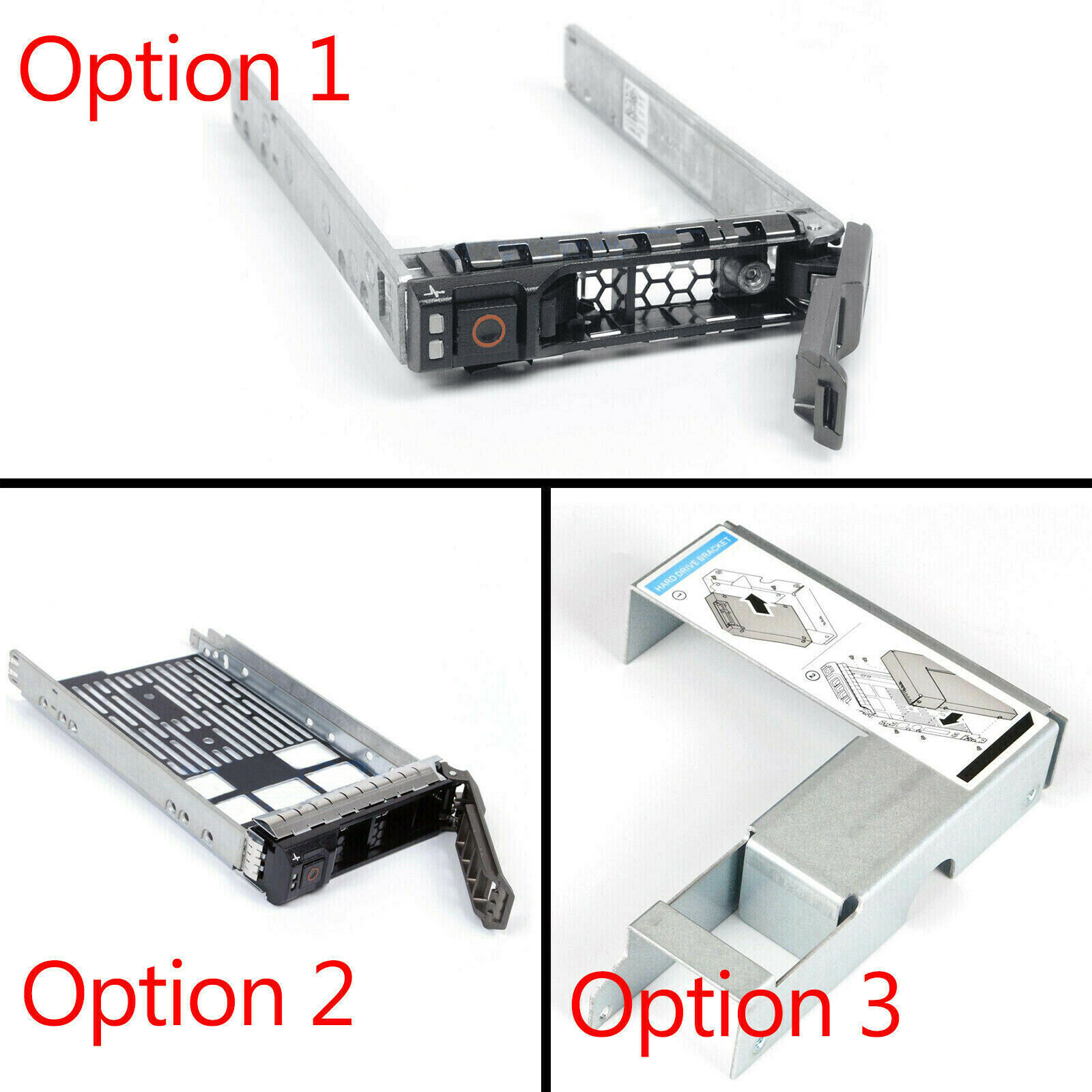2.5" 3.5" Sas Hdd Tray Caddy Adapte For Dell Poweredge R720 R710 R620