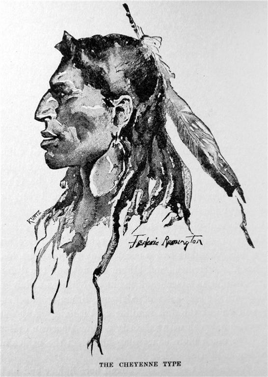 1892 The Cheyenne Indian By Frederic Remington Oklahoma Western History