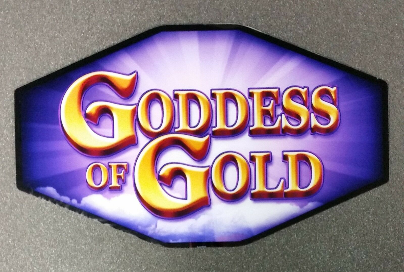 Igt Slot Machine Polygon Topper Insert Goddess Of Gold